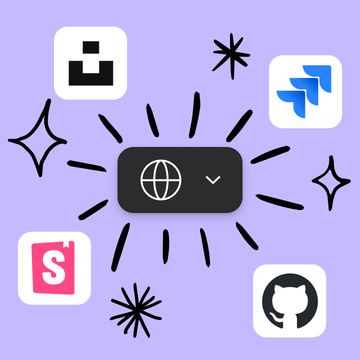 A matrix of star shapes and plugin logos, including GitHub and Jira.